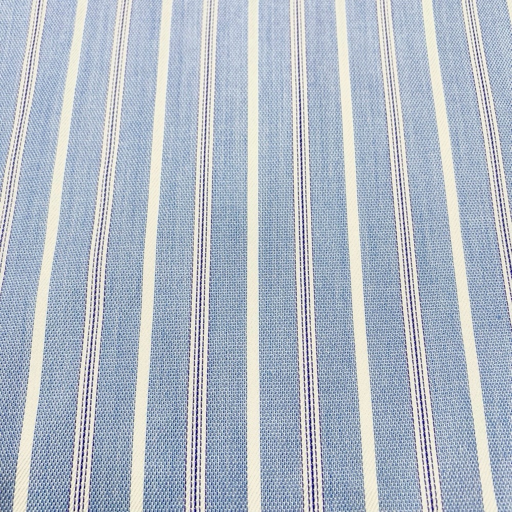 Brooks Brothers Makers Merchants 17 34 Mens Blue White Stripe French Cuff USA - Picture 2 of 12
